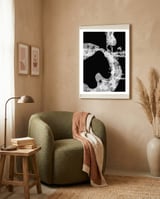 Black and White Abstract framed in a tender room thumbnail
