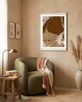 Brown Abstract Minimalist framed in a tender room thumbnail