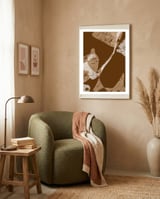 Brown Abstract Minimalist framed in a tender room thumbnail