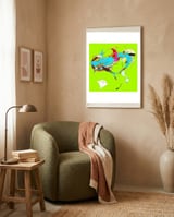 White Hare Of Inaba framed in a tender room thumbnail