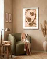 Abstract Brown Scratch framed in a tender room thumbnail