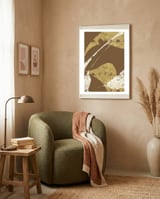 Brown Abstraction framed in a tender room thumbnail