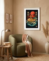 Ramen Octopus framed in a tender room thumbnail