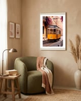 The Charm of a Classic City Tram framed in a tender room thumbnail