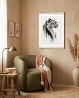 Sumi E 03 framed in a tender room thumbnail