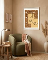 Traces of Thought in Two Worlds framed in a tender room thumbnail