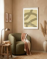 Dream Traces on Sand framed in a tender room thumbnail