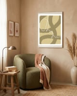 Dance of Lines on Sand Dunes framed in a tender room thumbnail