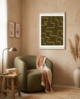 Land Maze framed in a tender room thumbnail