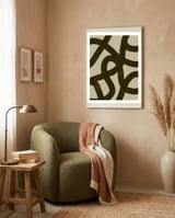 Earthen Traces framed in a tender room thumbnail