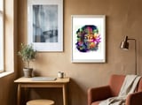 Floral Awakening Buddha framed in a focused room thumbnail
