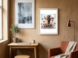 Floral Butterfly Reverie framed in a focused room thumbnail