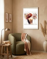 Butterfly Profile In Bloom framed in a tender room thumbnail