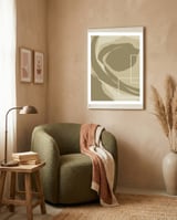 Earth Waves framed in a tender room thumbnail