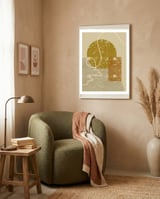 Geometric Composition with an Organic Touch framed in a tender room thumbnail