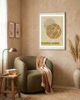 Circles and Lines in Harmony framed in a tender room thumbnail