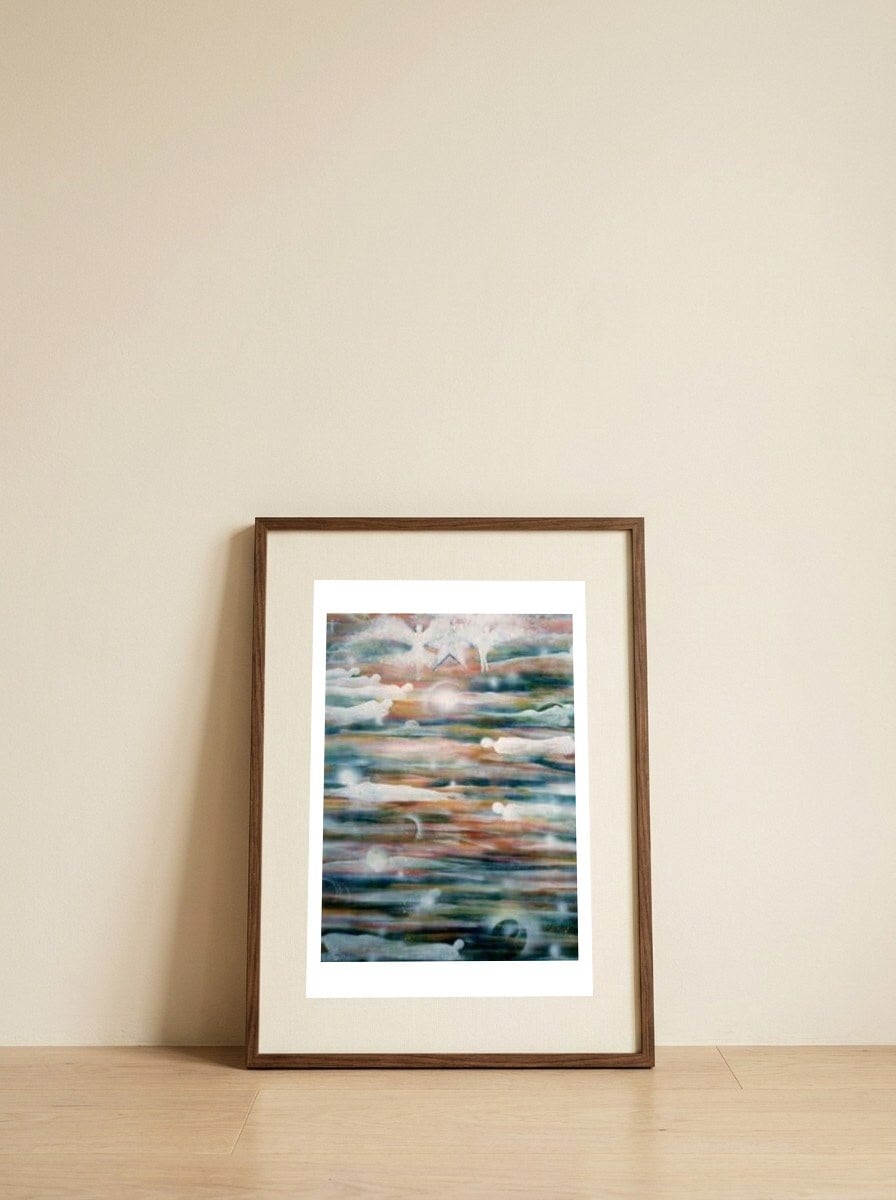 Light Sleepers, Deep Dreamers — framed, leaning against the wall