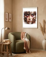 Iron Helm Warrior Queen framed in a tender room thumbnail
