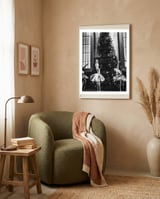 Silver Ballerinas framed in a tender room thumbnail