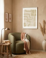 Labyrinth of Lines framed in a tender room thumbnail