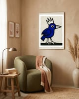 King Bird 03 framed in a tender room thumbnail