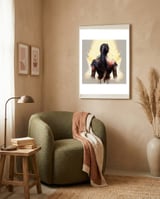 Warrior Woman From Behind framed in a tender room thumbnail