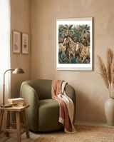 Tropical Equine Dreams framed in a tender room thumbnail