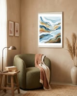 Flowing Earth Tones framed in a tender room thumbnail