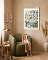 Cascading Nordic Dreams framed in a tender room thumbnail
