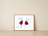 Kiss — framed, leaning against the wall thumbnail