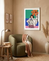 Dance Of Colors And Dreams framed in a tender room thumbnail