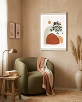 Soft Shapes I framed in a tender room thumbnail