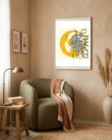 Sun And Moon framed in a tender room thumbnail