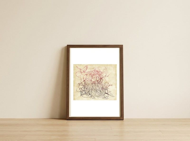 Listen To Your Soul — framed, leaning against the wall