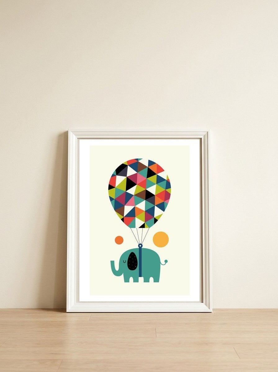Fly High And Dream Big — framed, leaning against the wall