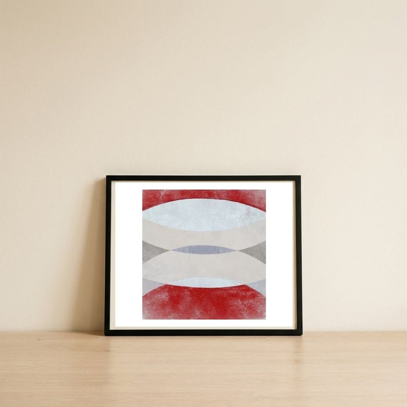 Looking Closely — framed, leaning against the wall