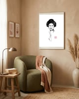 Geisha  framed in a tender room thumbnail