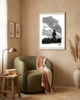 Samurai In The Prairy framed in a tender room thumbnail