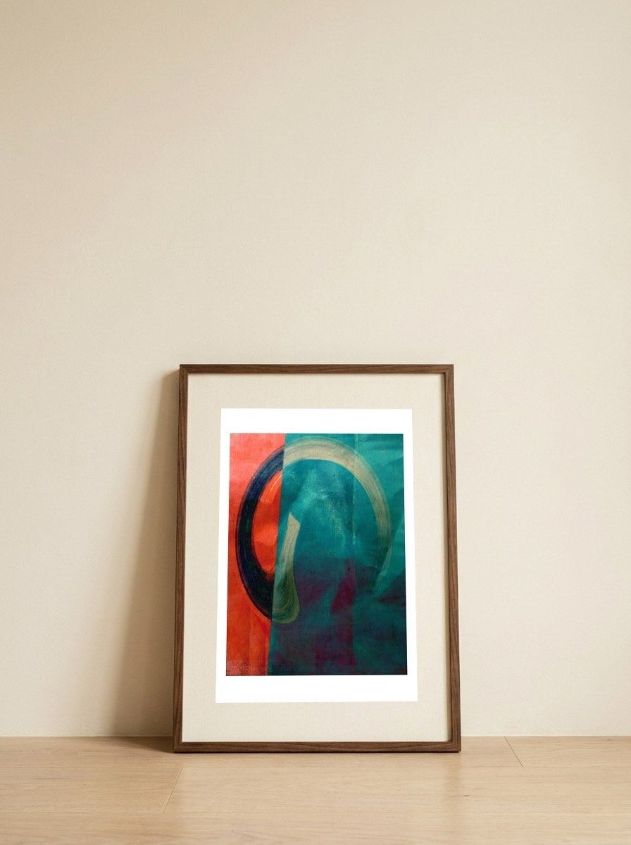 Deceive — framed, leaning against the wall