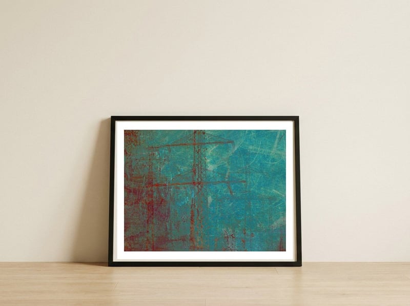 Dirty Energy — framed, leaning against the wall