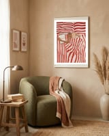 Between The Lines framed in a tender room thumbnail