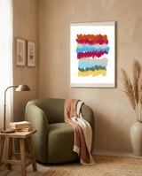 Abstract Color Palette Study framed in a tender room thumbnail