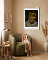 Golden Jug oil painted framed in a tender room thumbnail
