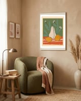 Abstract Pear Still Life framed in a tender room thumbnail