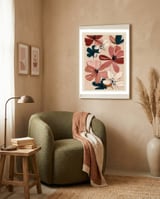 Blush And Wine Blossoms III framed in a tender room thumbnail