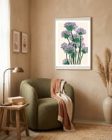 Modern Lavender Garden framed in a tender room thumbnail