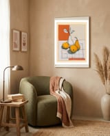 Modern Pear Still Life framed in a tender room thumbnail