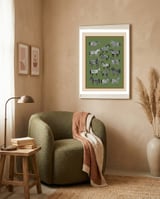 Striped Horses framed in a tender room thumbnail