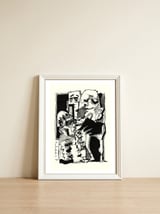 Chapter One: Never Talk With Strangers — framed, leaning against the wall thumbnail