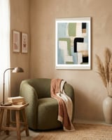 Modern Block Study 1 framed in a tender room thumbnail